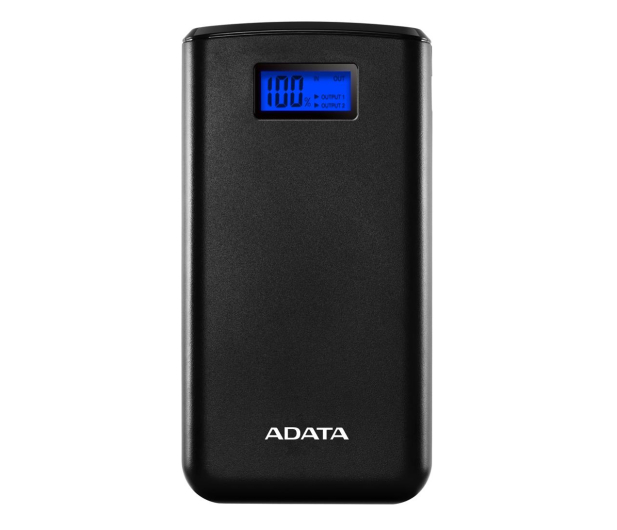 ADATA Power Bank S20000D 20000mAh (2.1A, czarny) - 546577 - zdjęcie